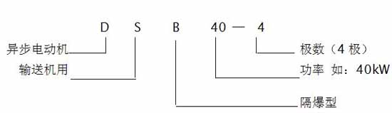 ybs刮板機(jī)用防爆電機(jī)型號(hào)及代表意義